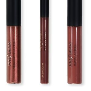 Profusion matte liner,cream,and metallic cream